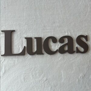 LUCAS Brown Wall Decor Letters